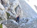 trail to the beginning of via ferrata Furcia Rossa