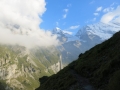 on the way to Heuberg above Oeschinensee