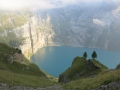 on the way to Heuberg above Oeschinensee