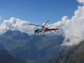 helicopter above Bluemlisalphuette